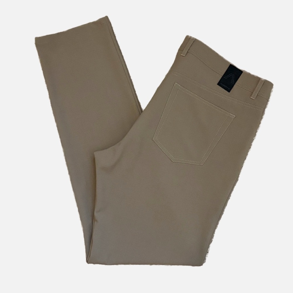 Alberto Men's Stone Modern Fit Ceramica Tan Pants Size 40x36